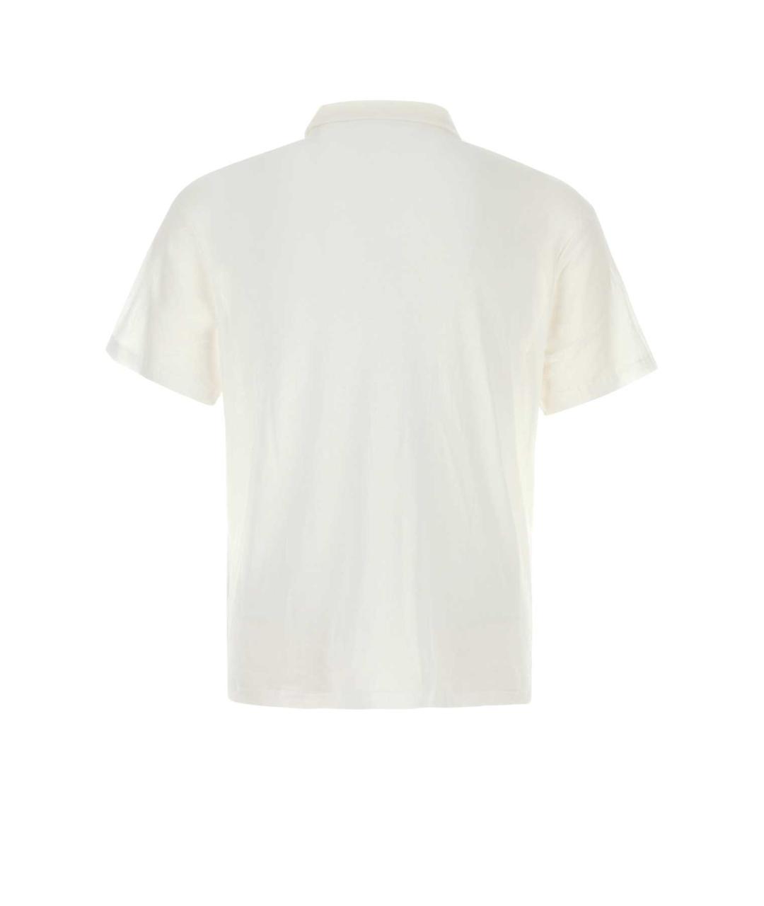 GIMAGUAS Белое хлопковое поло с коротким рукавом, фото 2