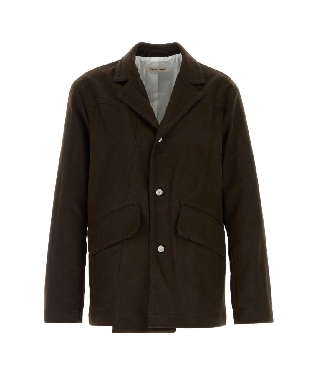 NAMACHEKO Коричневый хлопковый пиджак, фото 1