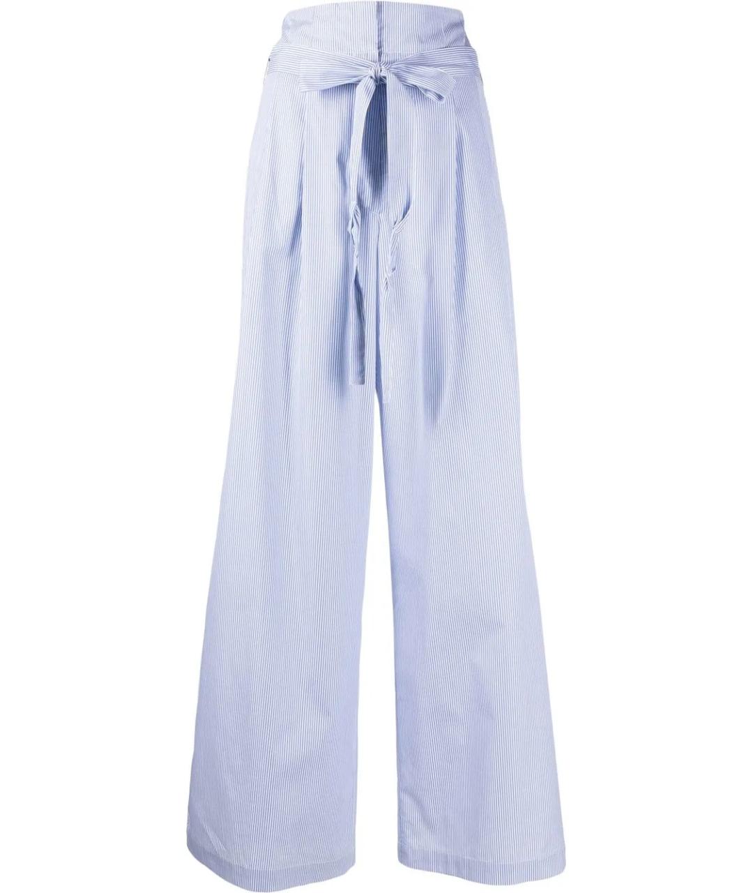 JEJIA Голубые хлопковые брюки широкие, фото 1