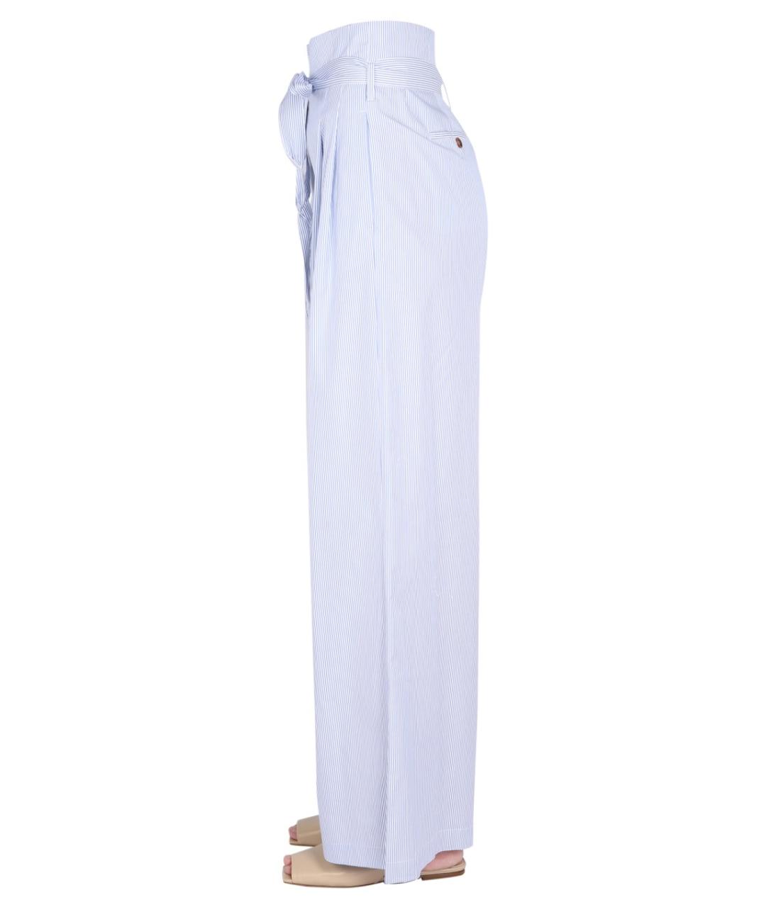JEJIA Голубые хлопковые брюки широкие, фото 4