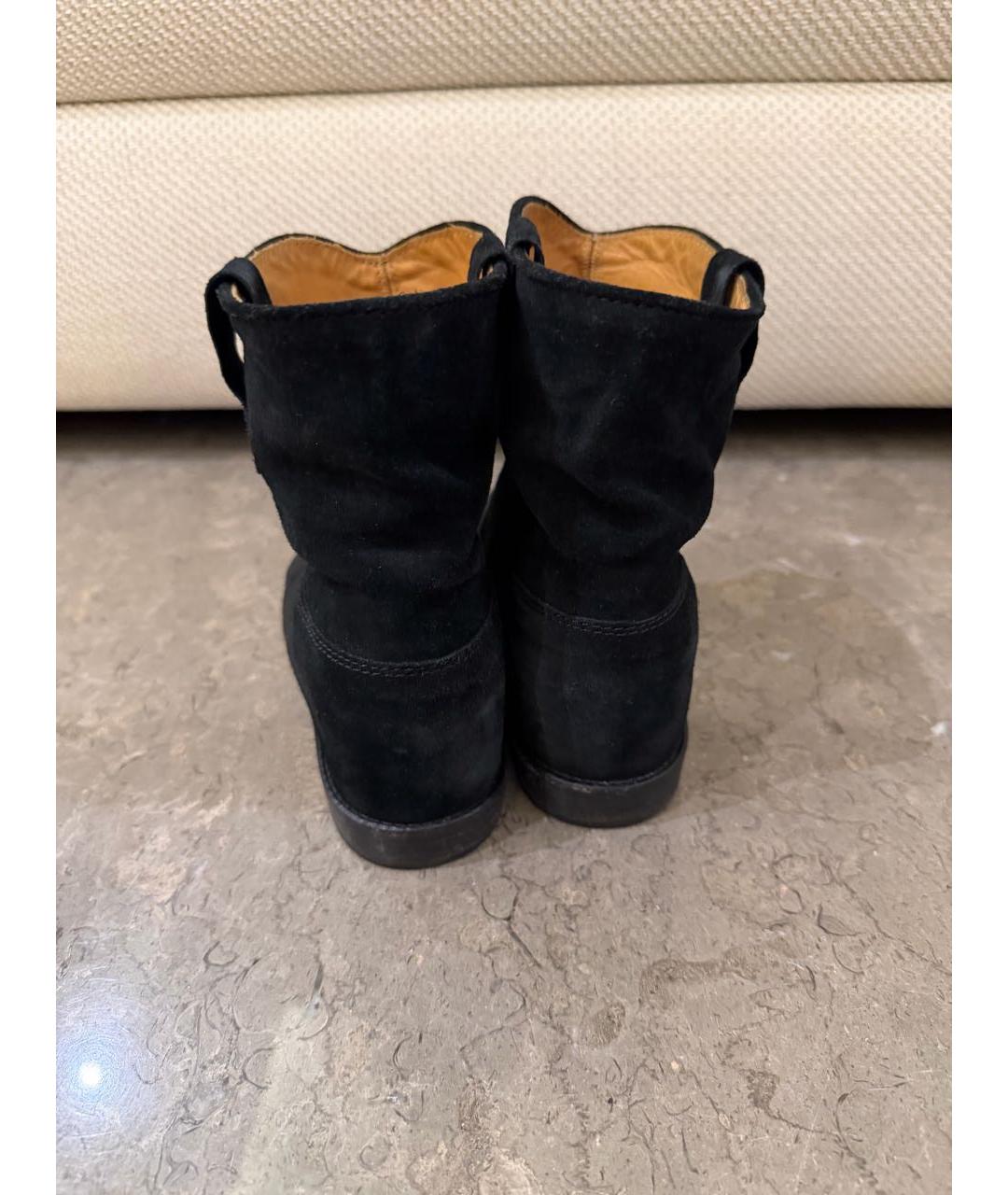 ISABEL MARANT Черные замшевые полусапоги, фото 7