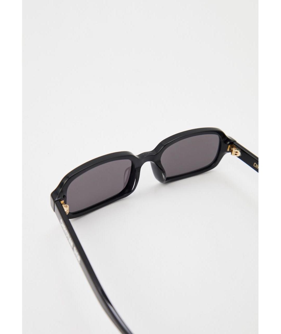 CHRISTIAN DIOR Черные пластиковые солнцезащитные очки, фото 3