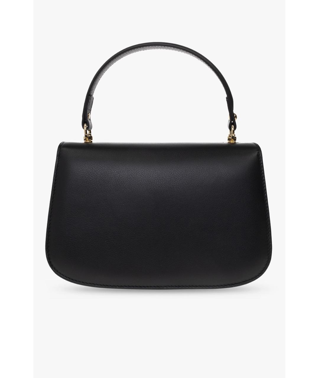 GUCCI Черная кожаная сумка с короткими ручками, фото 4