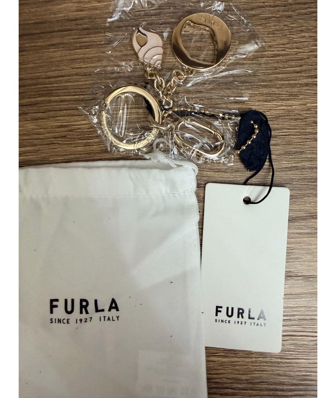 FURLA Бежевый брелок, фото 6
