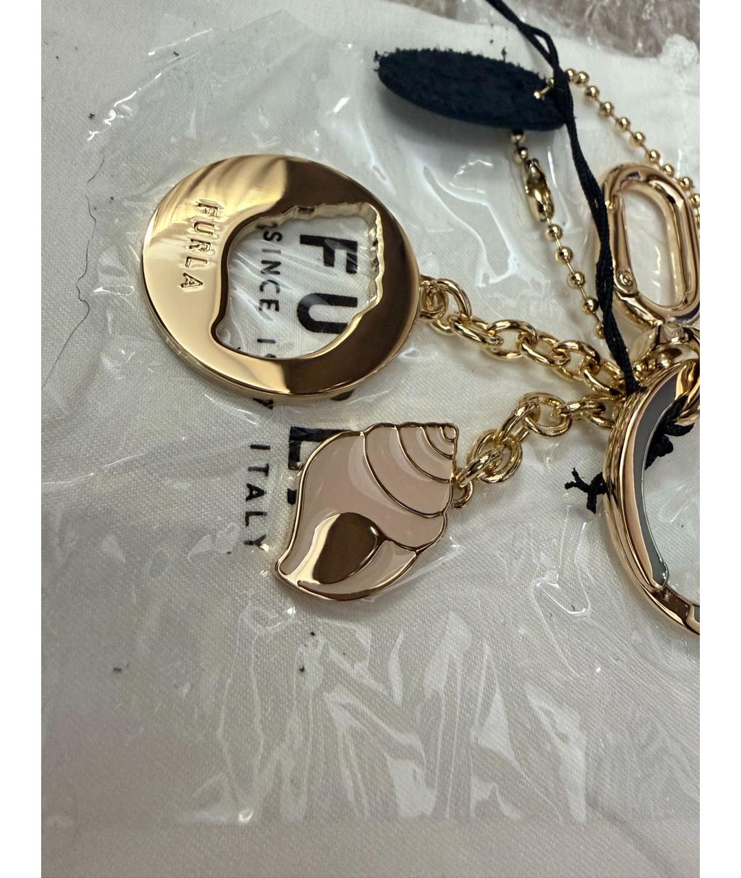 FURLA Бежевый брелок, фото 2