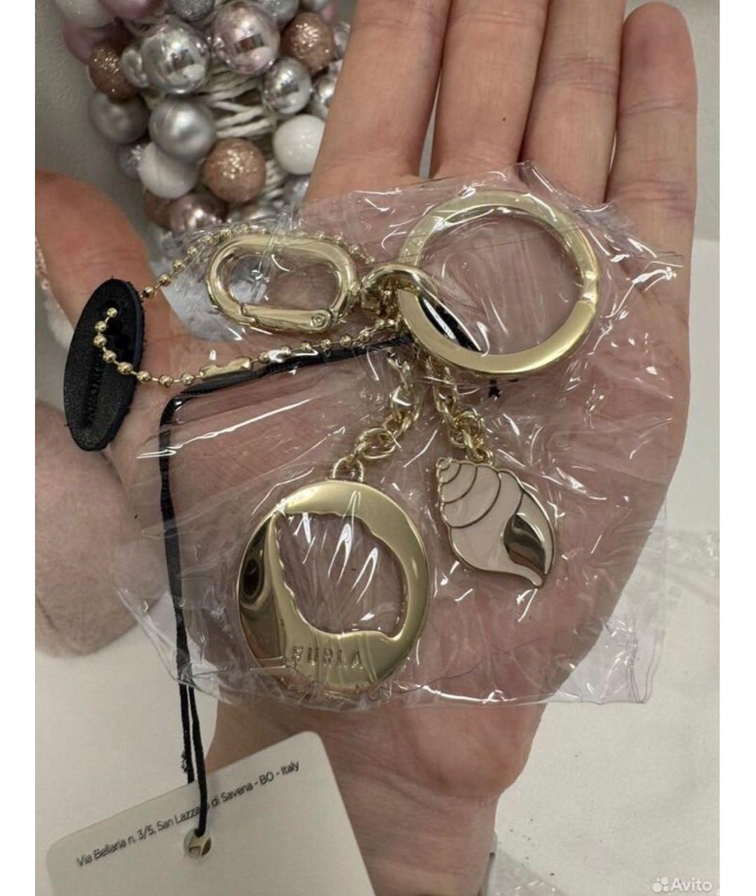 FURLA Бежевый брелок, фото 7