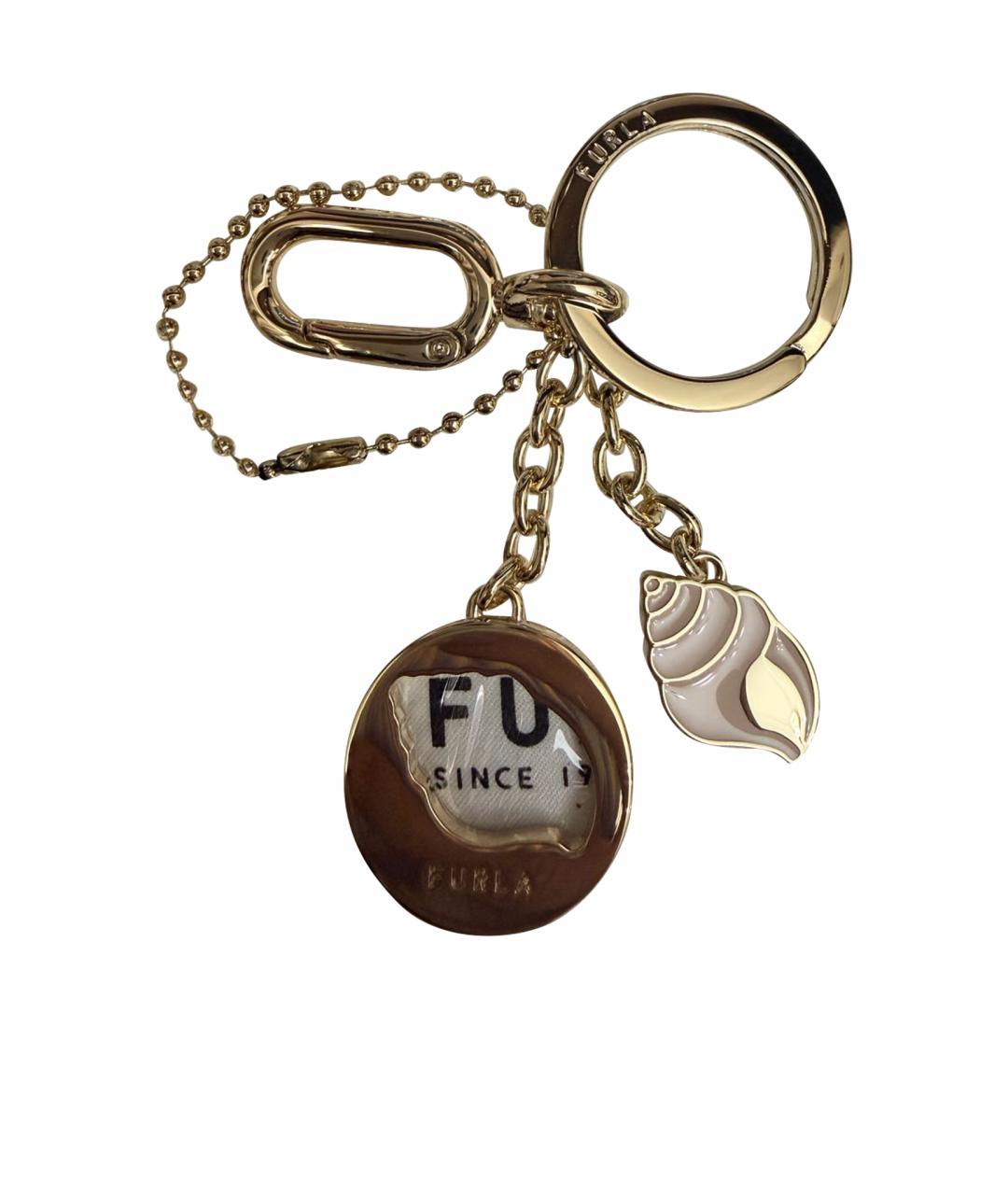 FURLA Бежевый брелок, фото 1