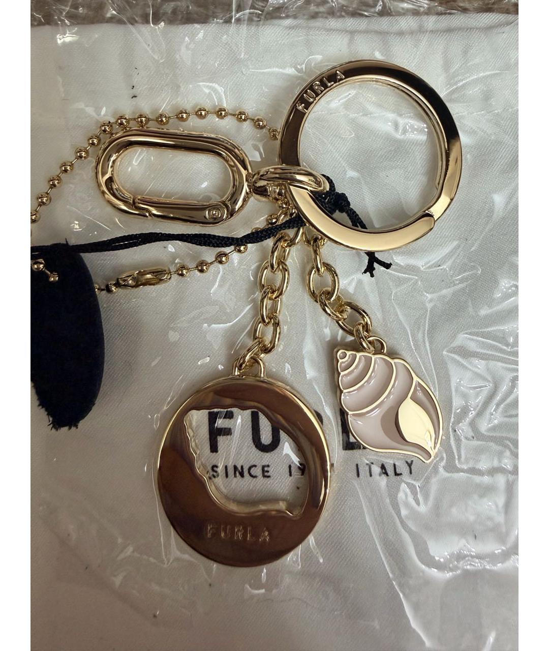 FURLA Бежевый брелок, фото 9