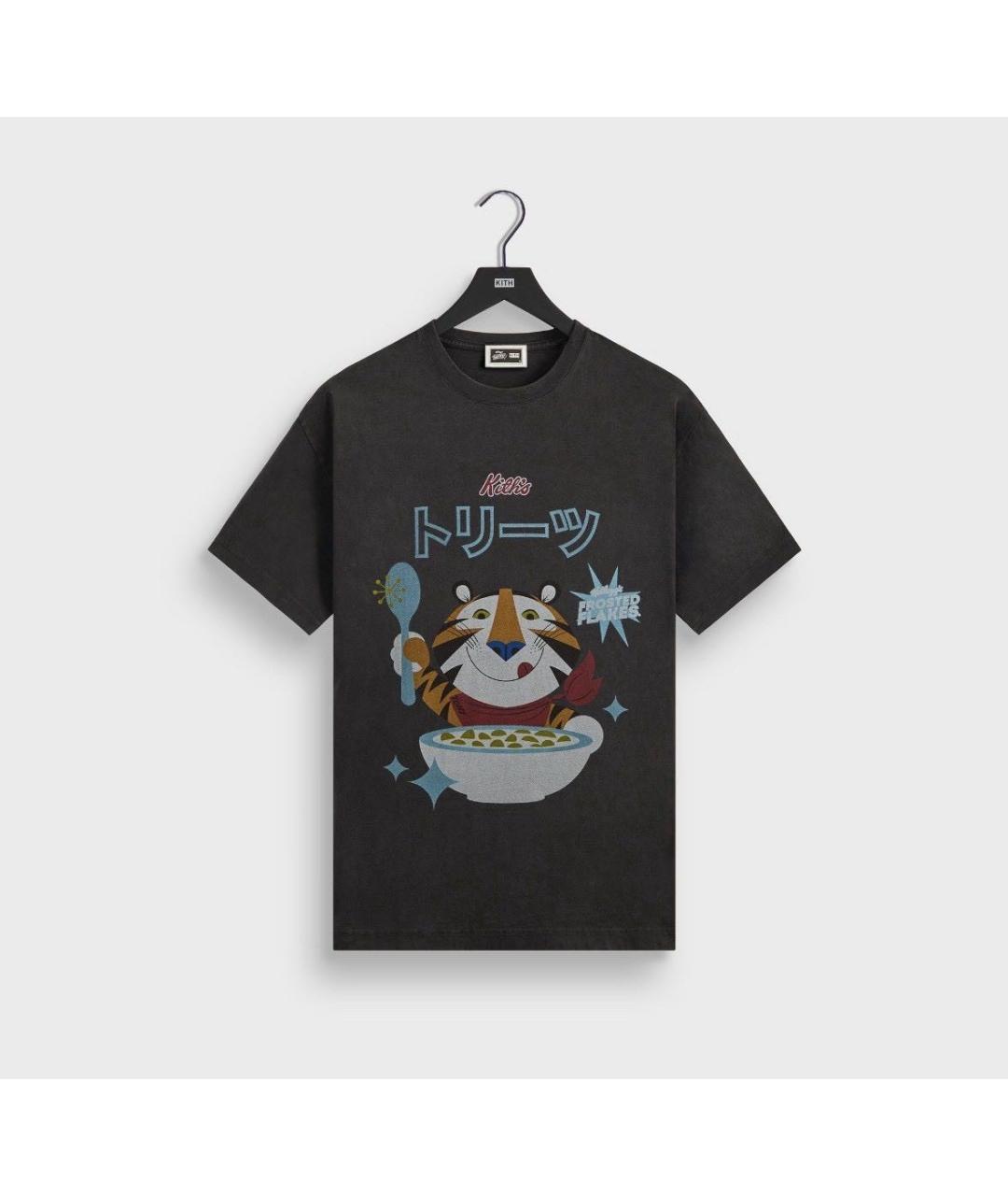 KITH Черная хлопковая футболка, фото 7