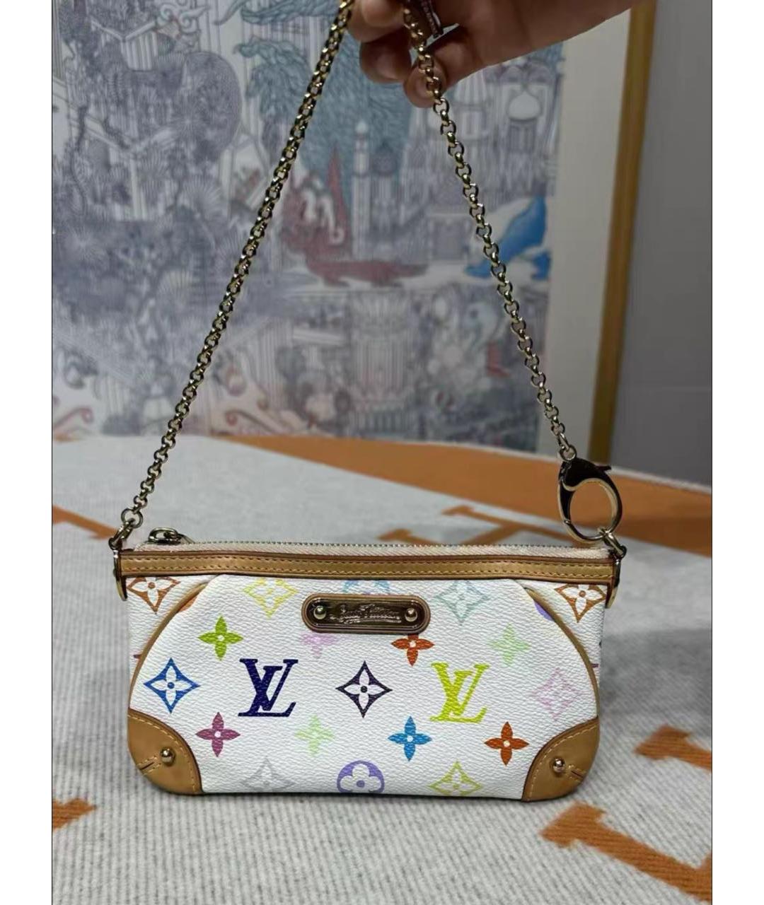 LOUIS VUITTON Белая сумка через плечо, фото 5