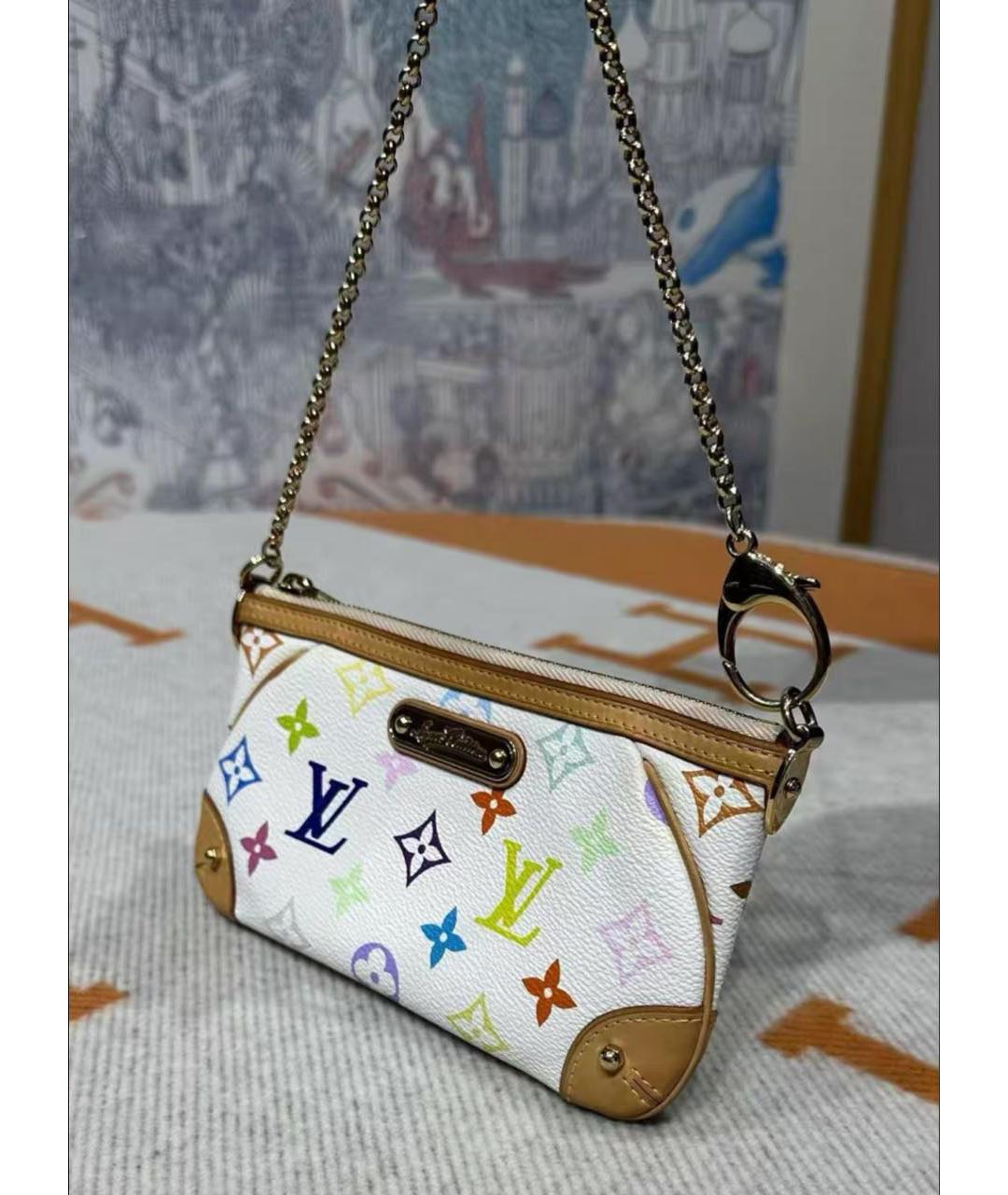 LOUIS VUITTON Белая сумка через плечо, фото 2