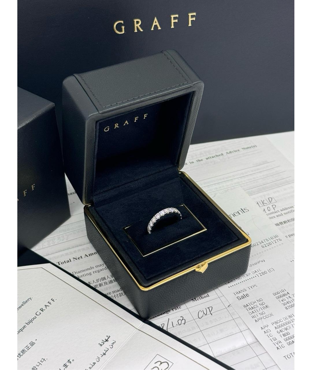 GRAFF Серебряное платиновое кольцо, фото 4