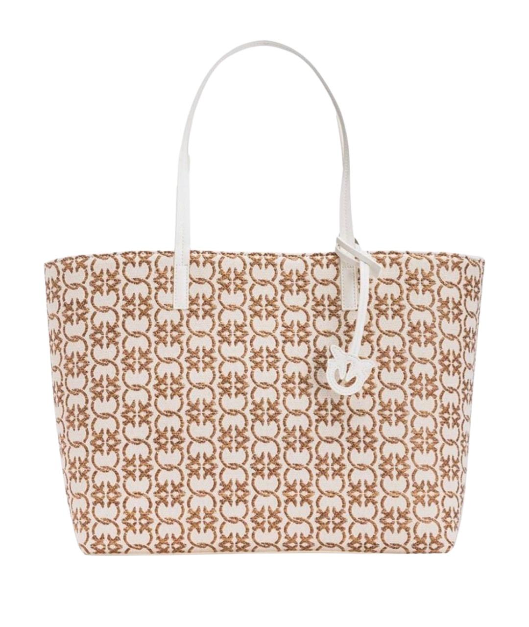 PINKO Бежевая сумка тоут, фото 1