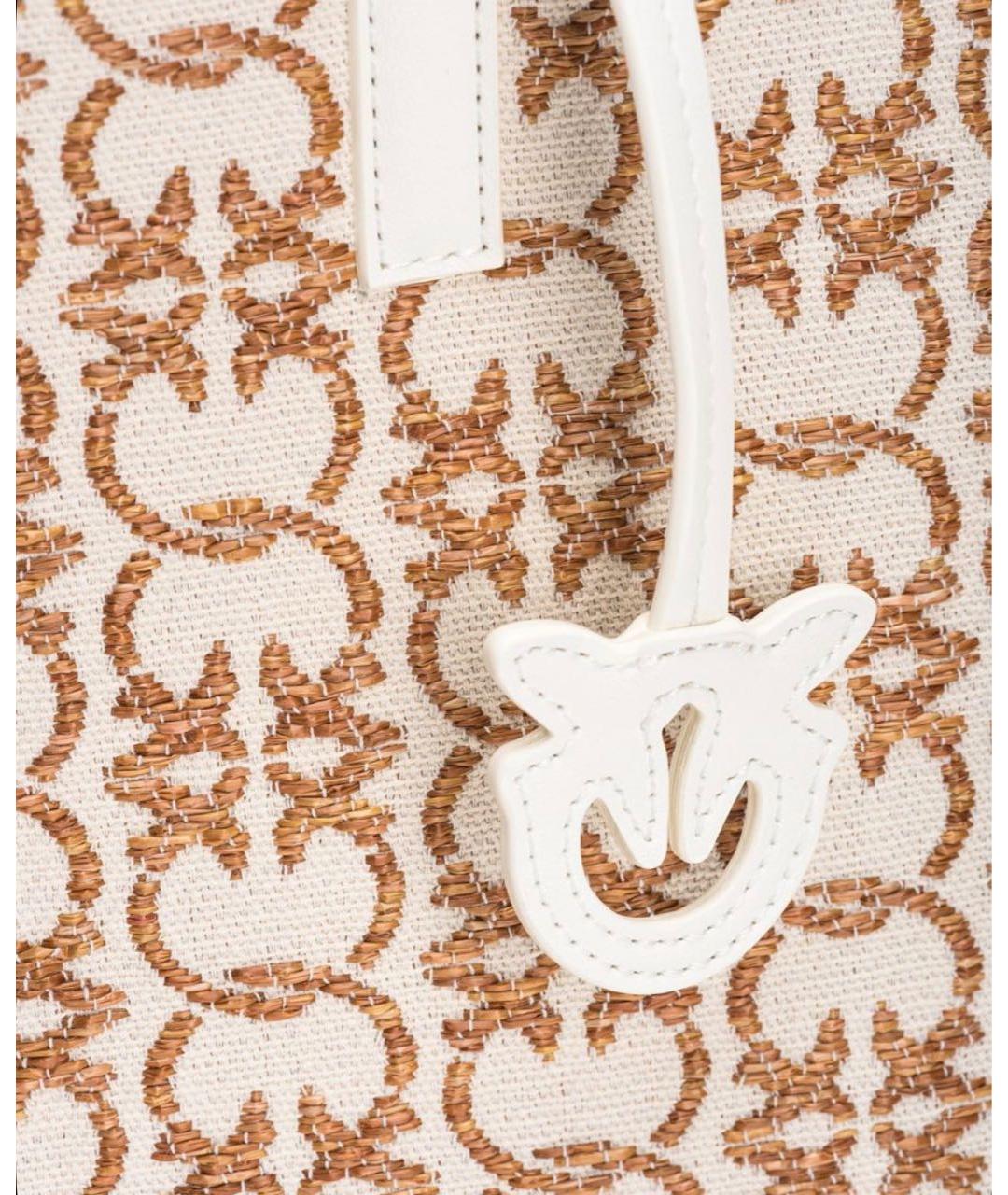 PINKO Бежевая сумка тоут, фото 5