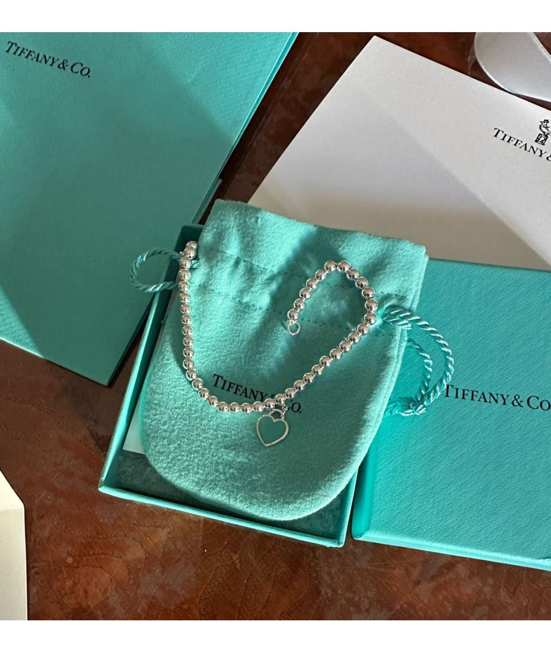 TIFFANY&CO Серебрянный серебряный браслет, фото 3