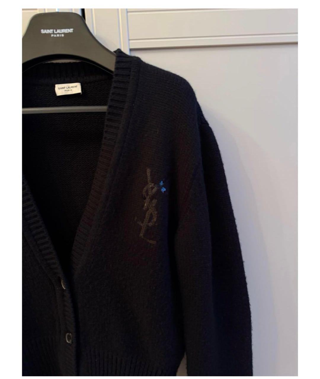 SAINT LAURENT Черный шерстяной джемпер / свитер, фото 3