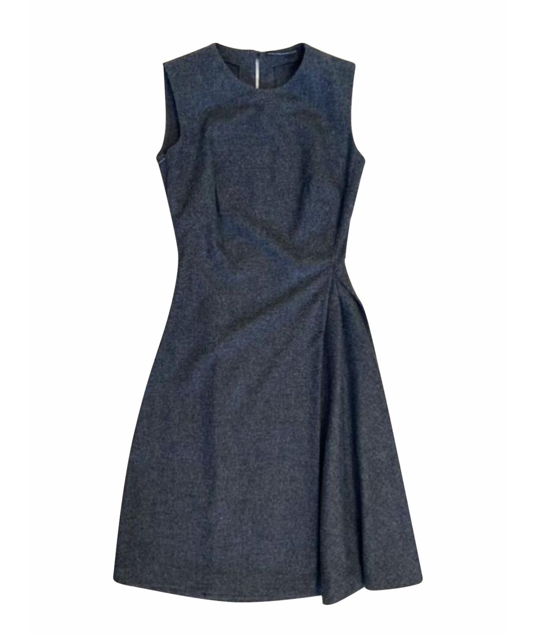 ERMANNO SCERVINO Серое шерстяное повседневное платье, фото 1