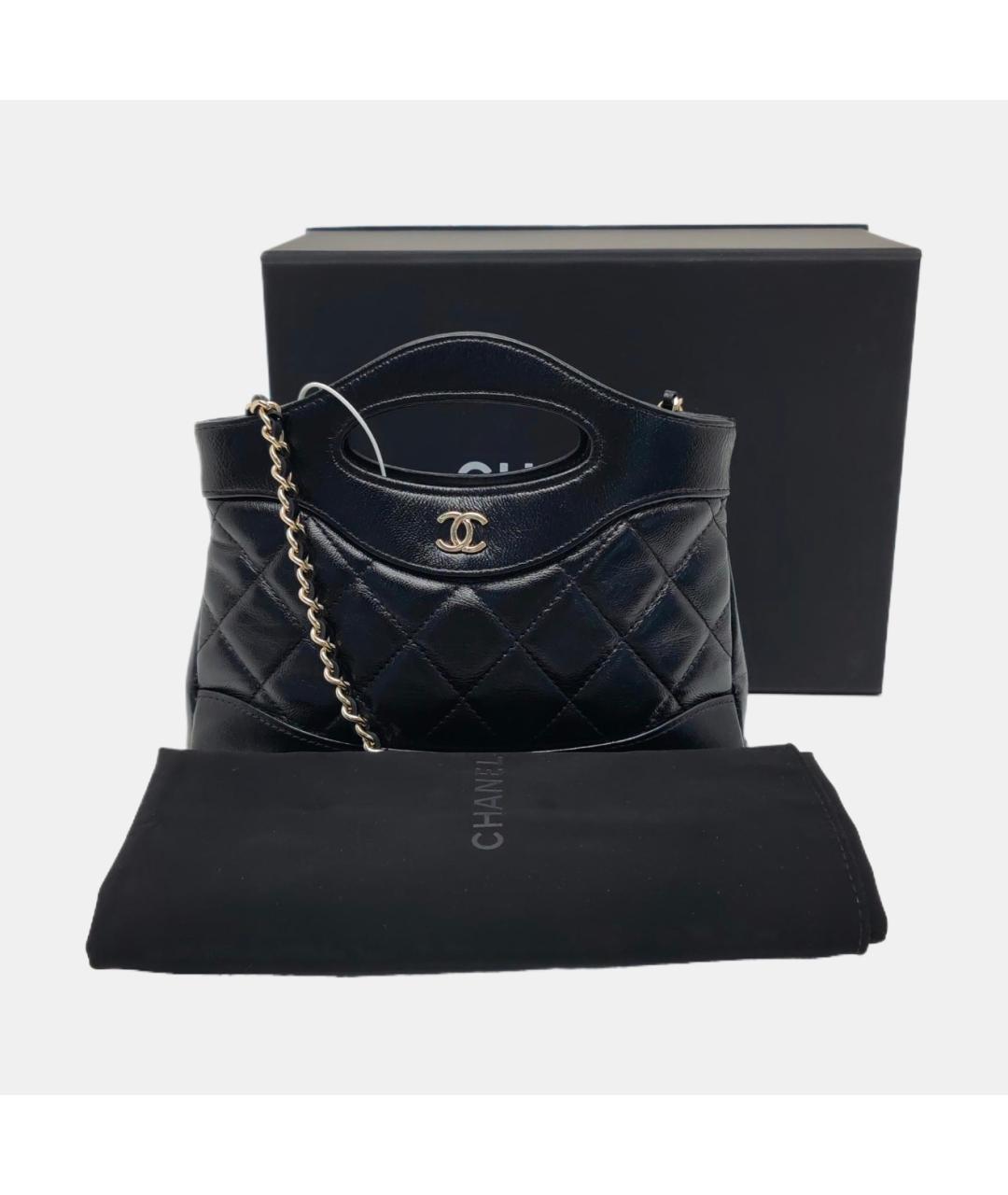 CHANEL Черная кожаная сумка через плечо, фото 2