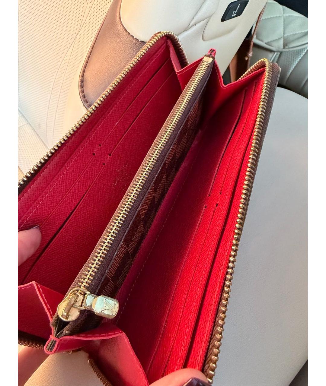 LOUIS VUITTON Коричневый кошелек, фото 7