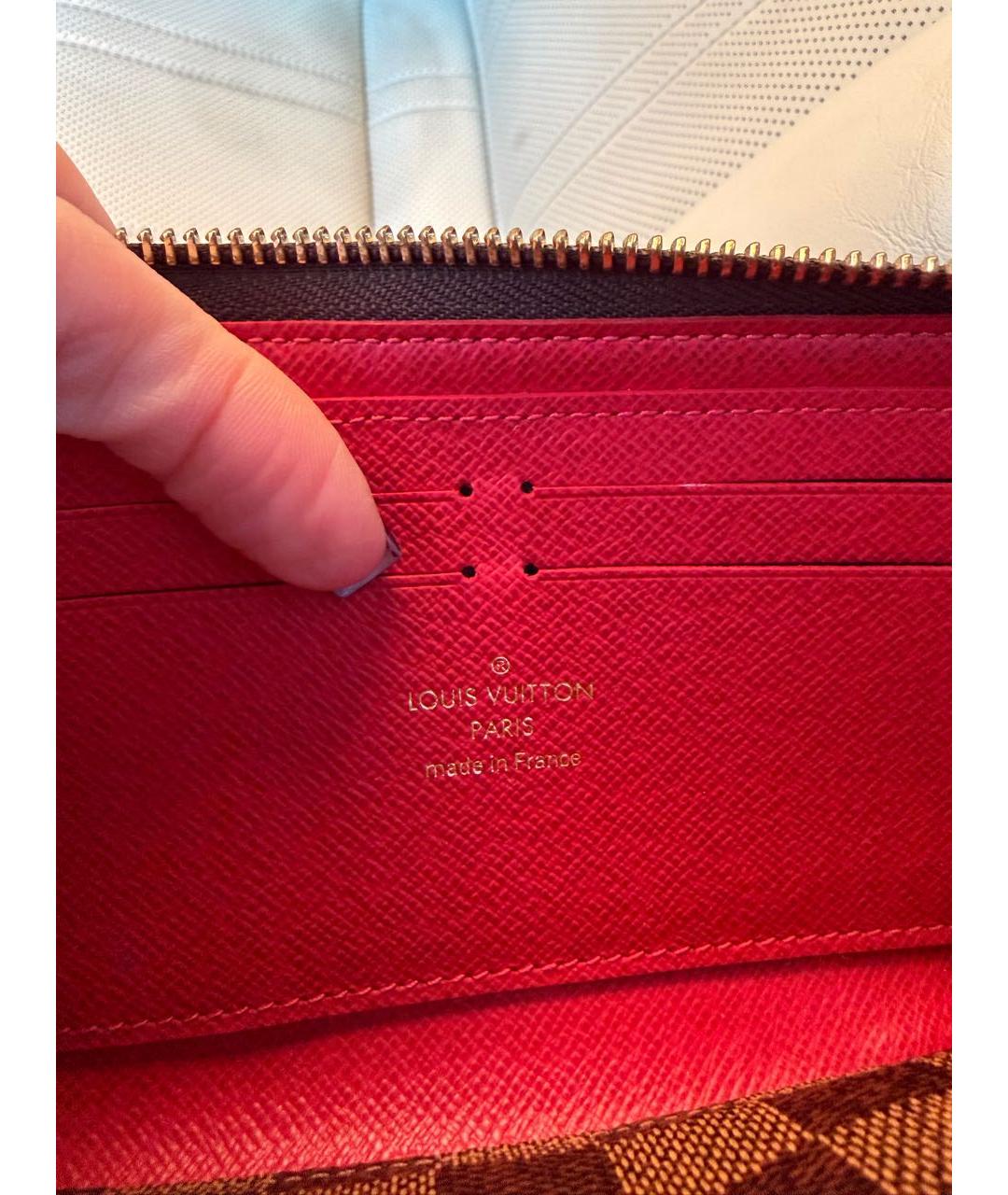 LOUIS VUITTON Коричневый кошелек, фото 8