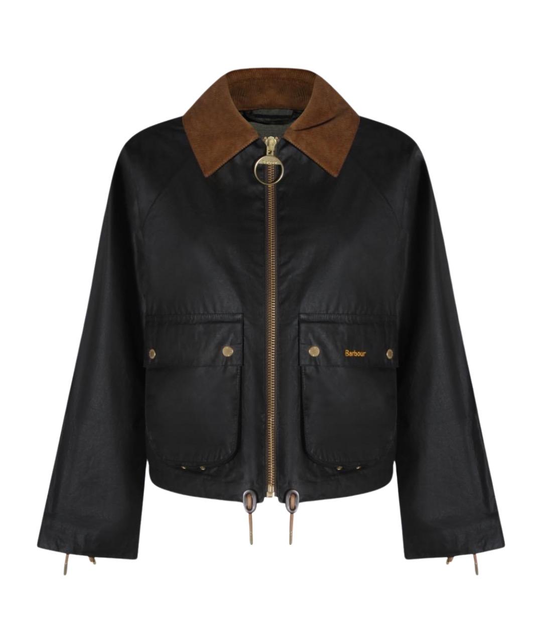 BARBOUR Черная хлопковая куртка, фото 1