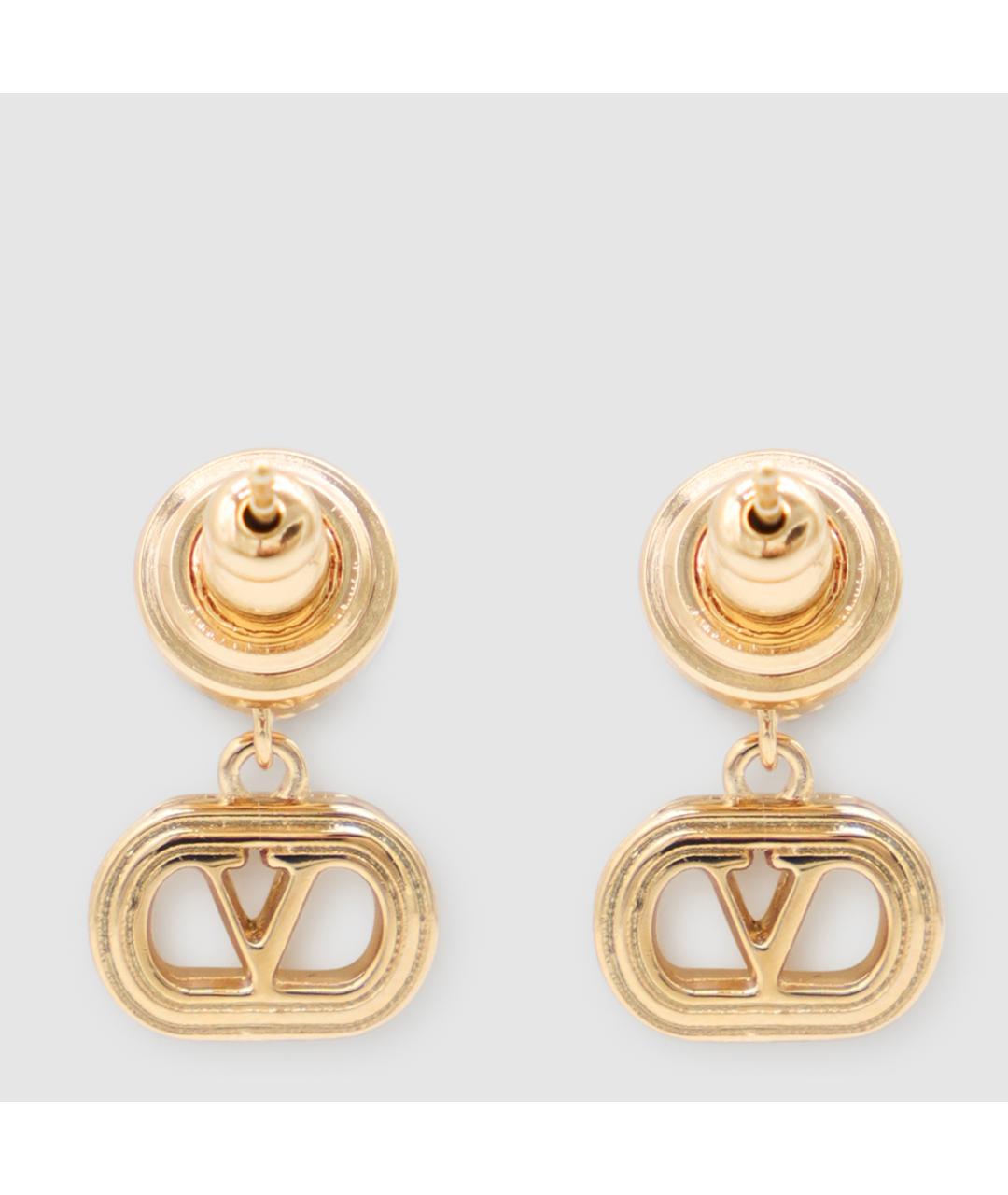 VALENTINO Золотые латунные серьги, фото 2