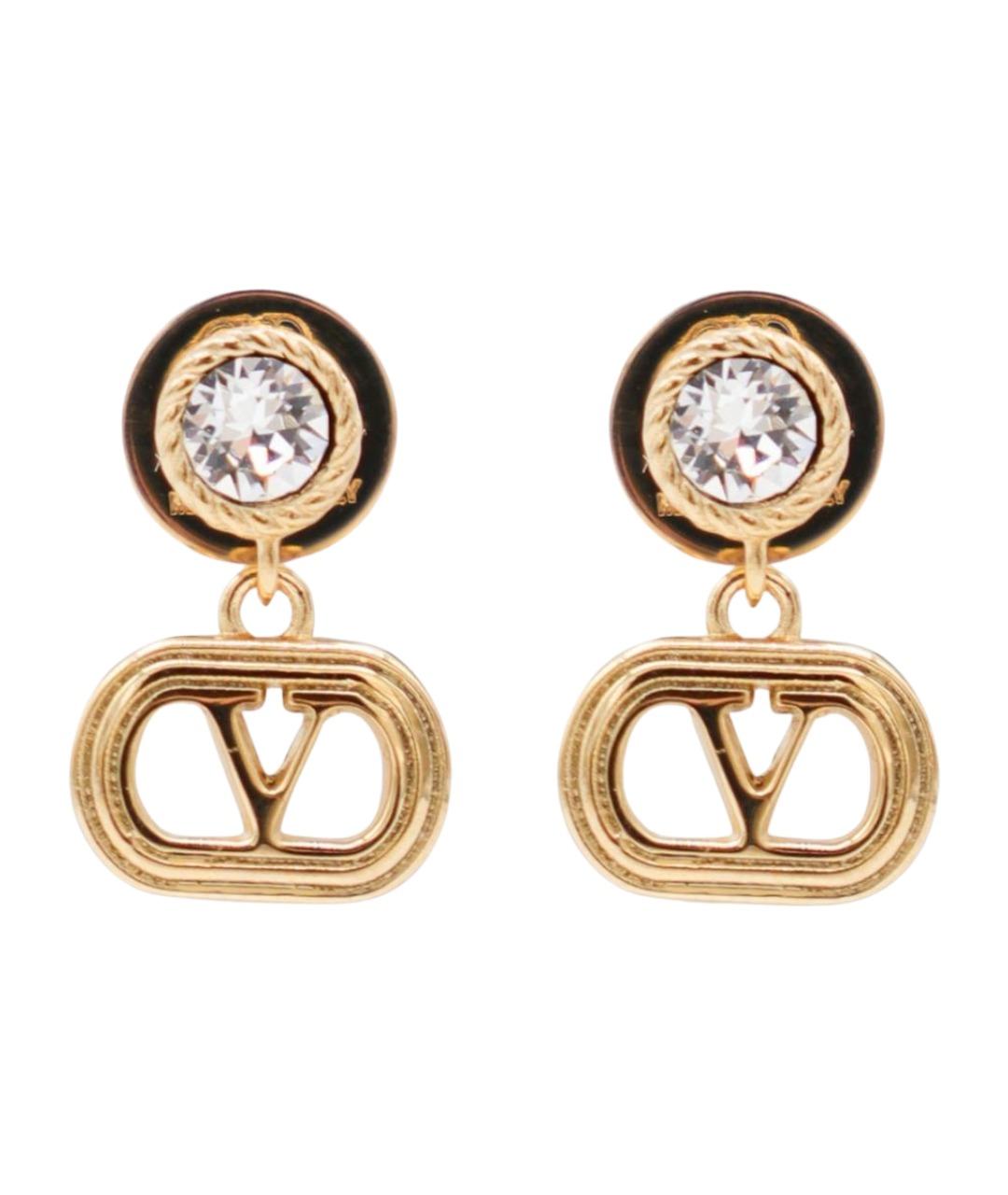 VALENTINO Золотые латунные серьги, фото 1