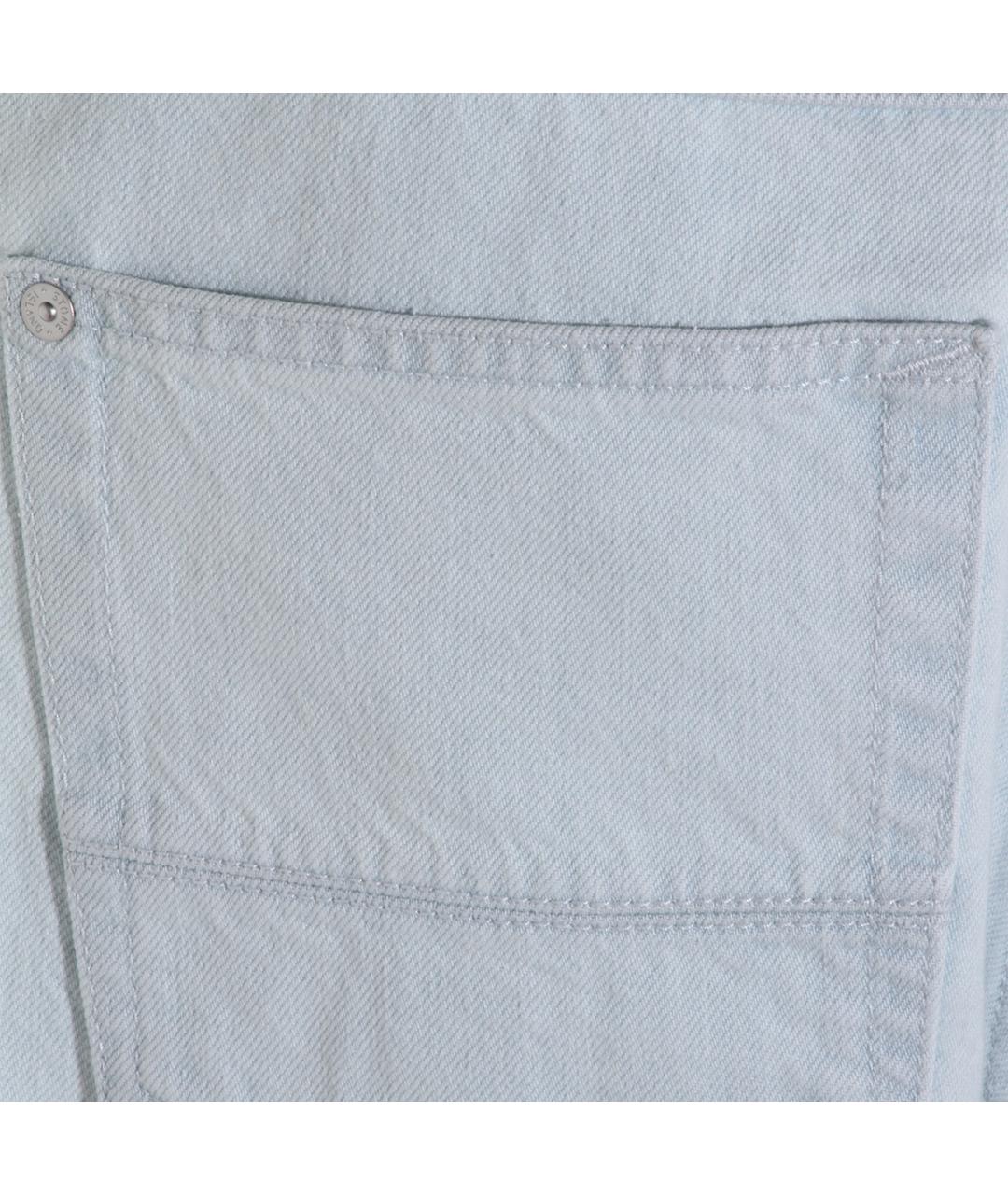 STONE ISLAND Голубые хлопковые прямые джинсы, фото 4