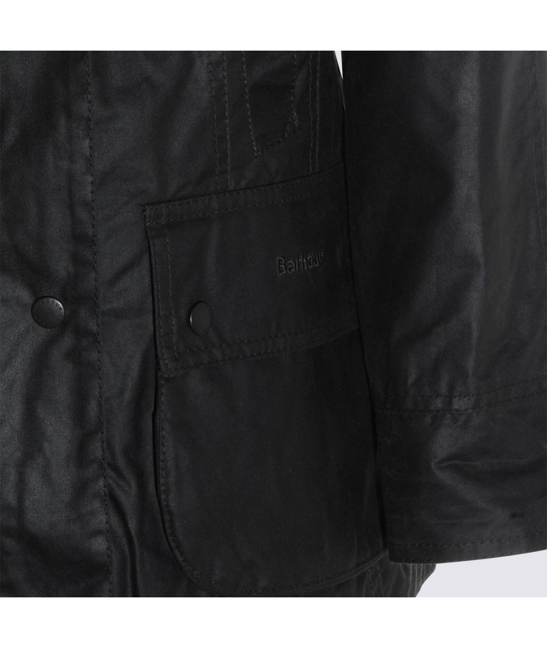 BARBOUR Черная хлопковая куртка, фото 3