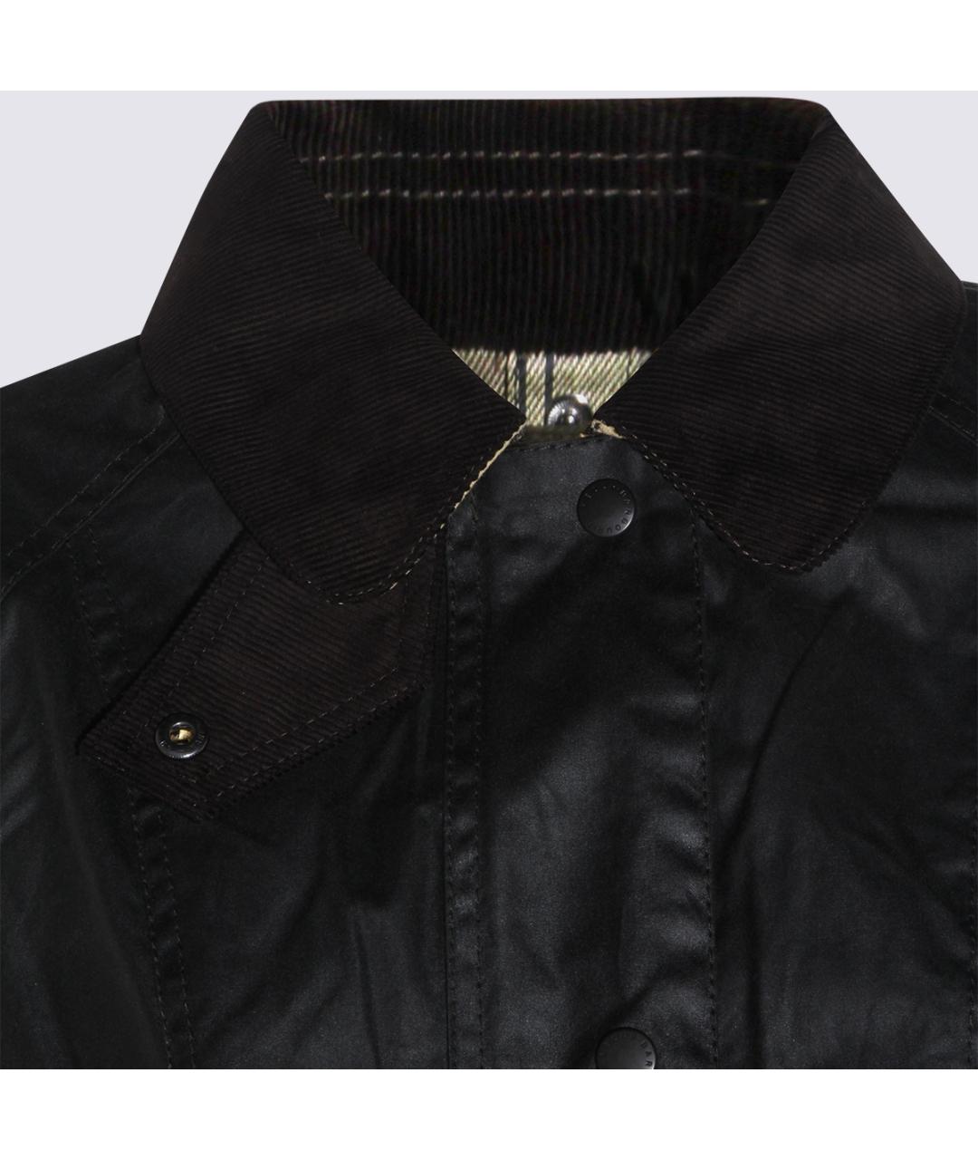 BARBOUR Черная хлопковая куртка, фото 4