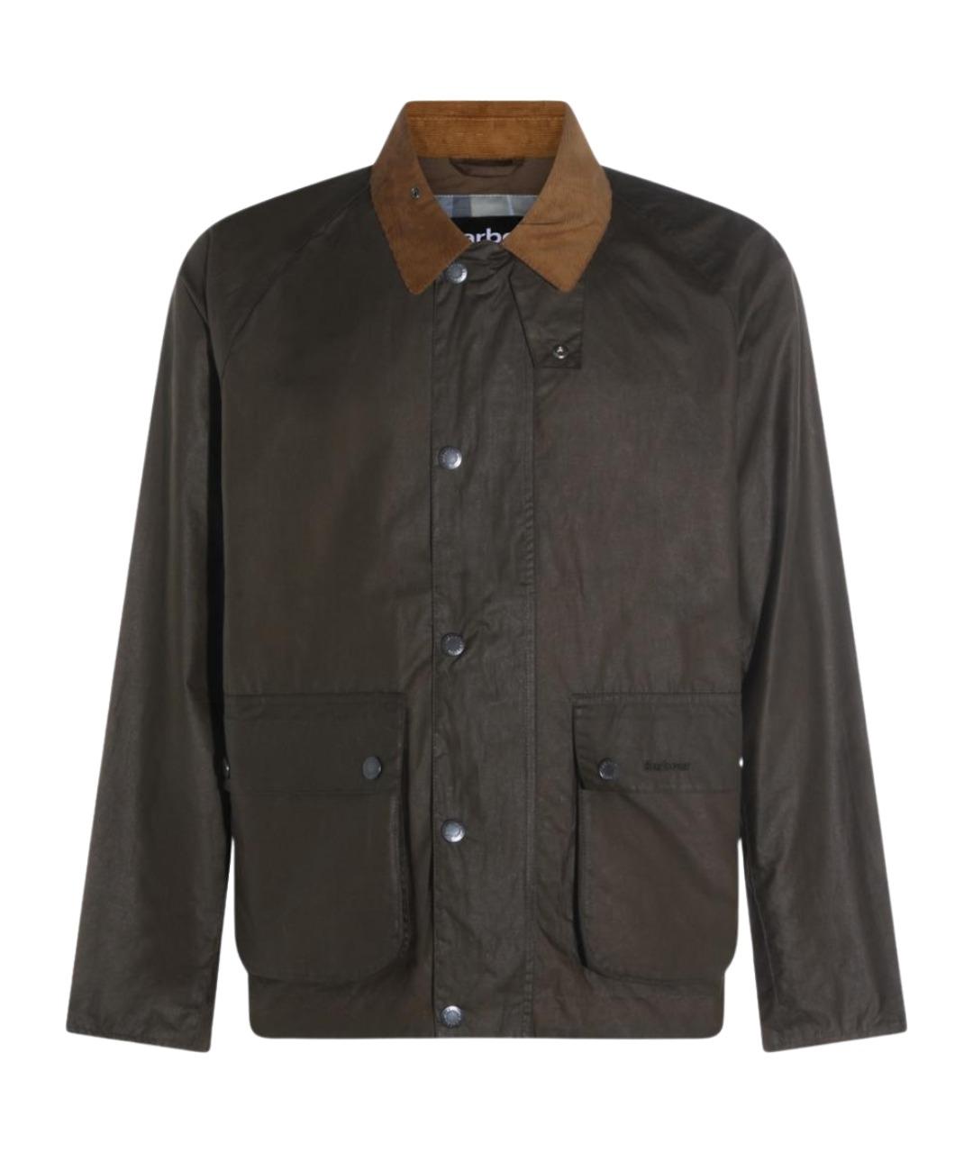 BARBOUR Коричневая хлопковая куртка, фото 1