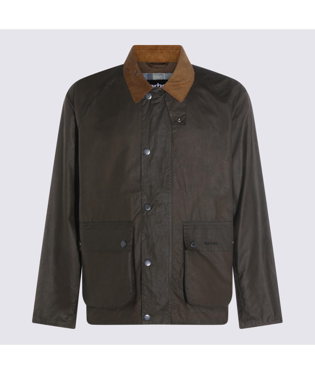 BARBOUR Коричневая хлопковая куртка, фото 5