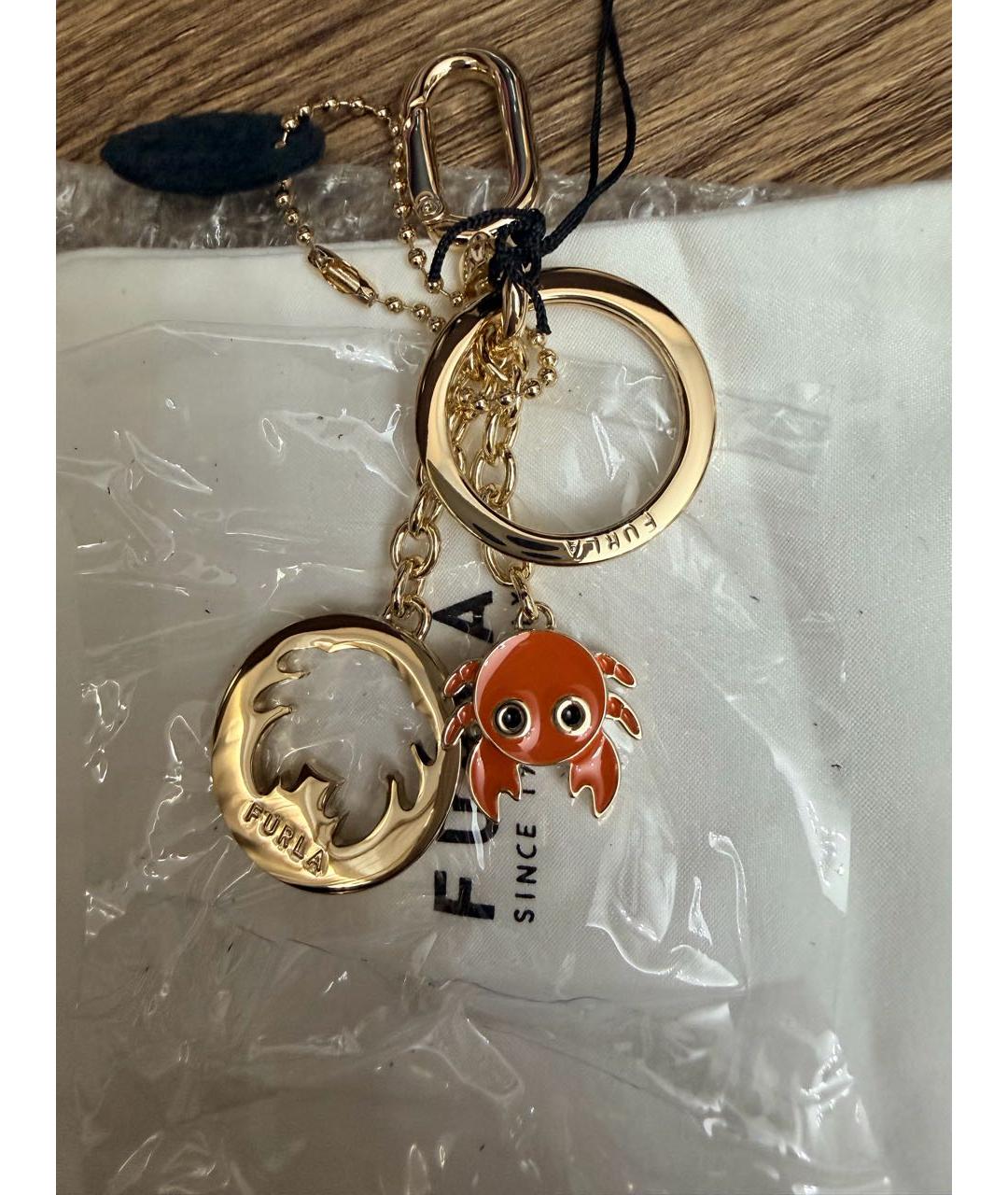 FURLA Золотой брелок, фото 8