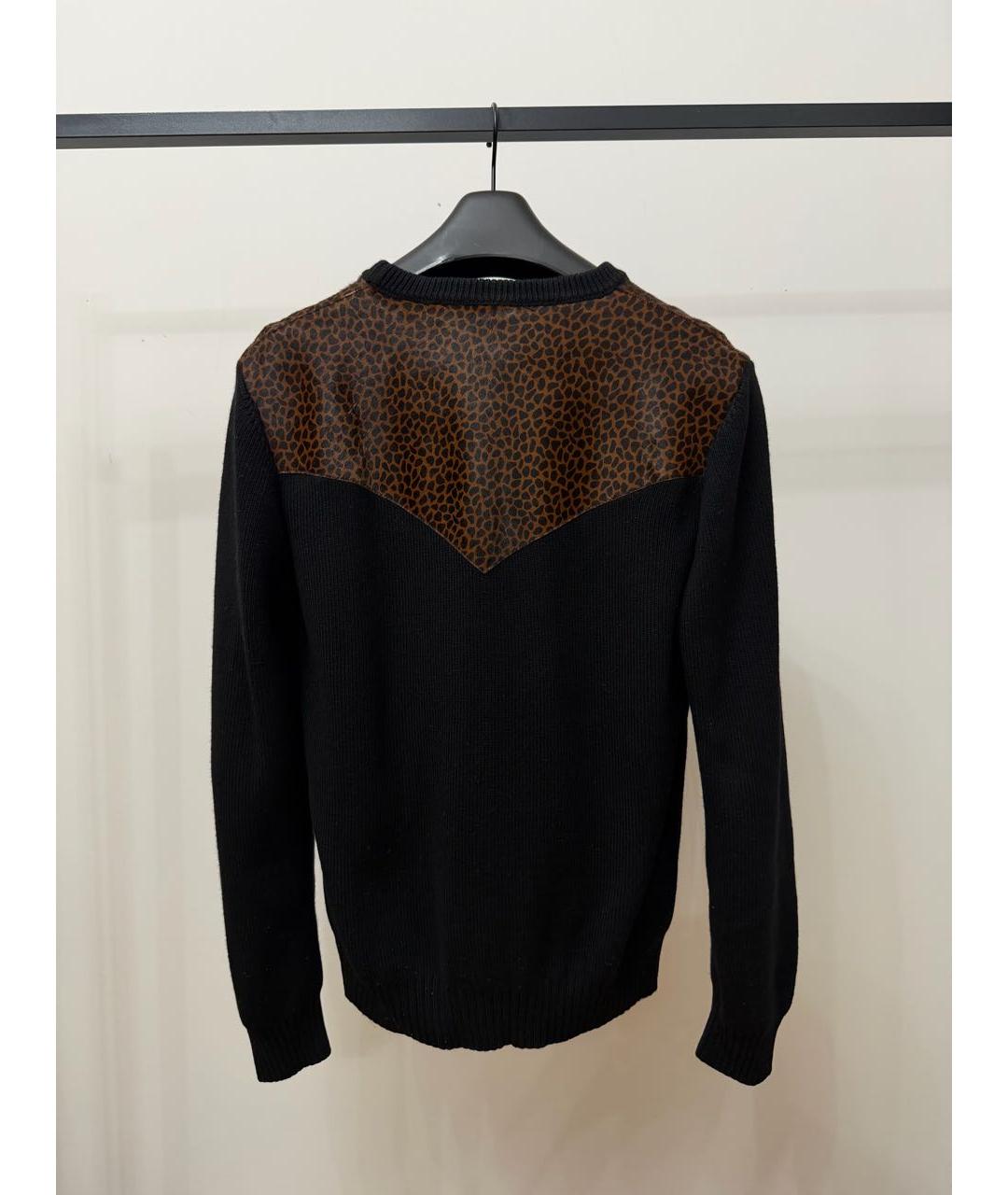 SAINT LAURENT Черный шерстяной джемпер / свитер, фото 2