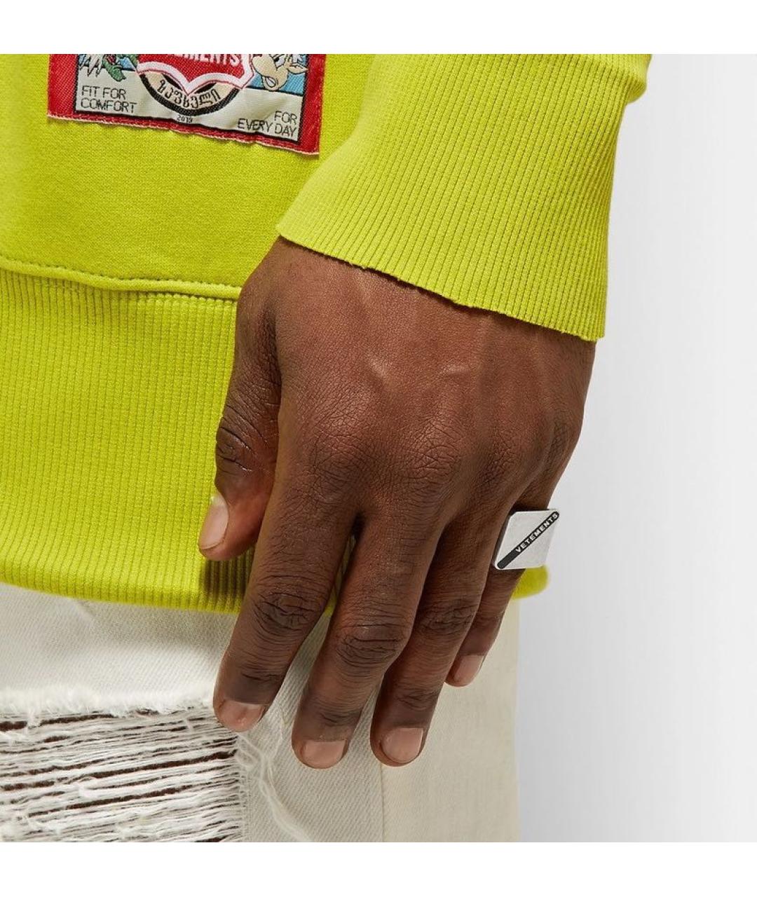 VETEMENTS Серебряное серебряное кольцо, фото 7