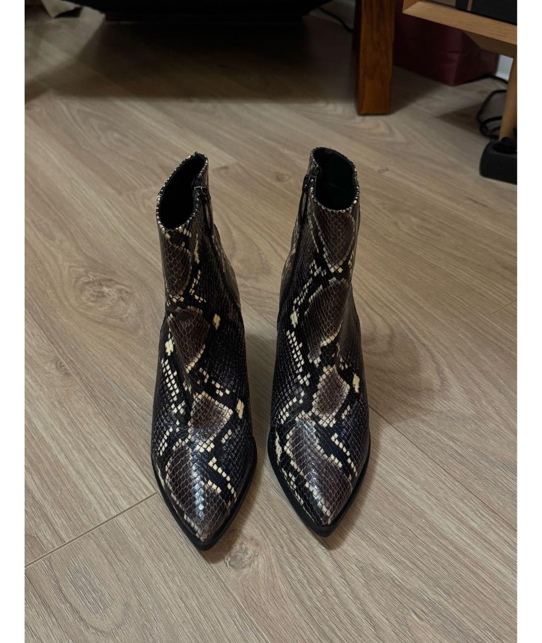 Principe di Bologna Коричневые кожаные ботильоны, фото 2