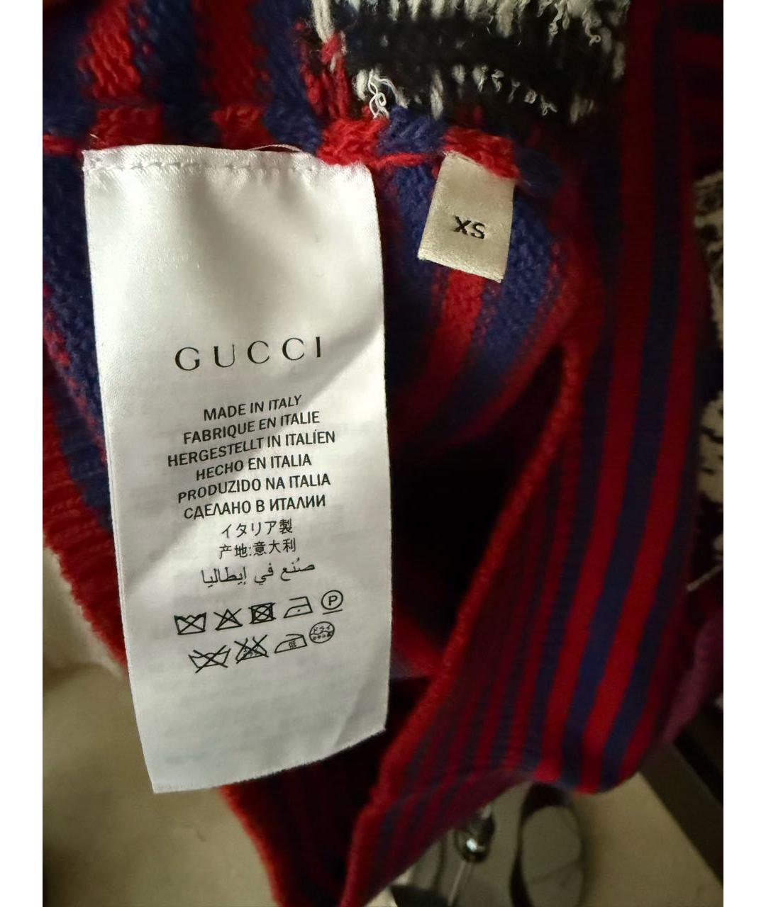 GUCCI Мульти шерстяной джемпер / свитер, фото 5