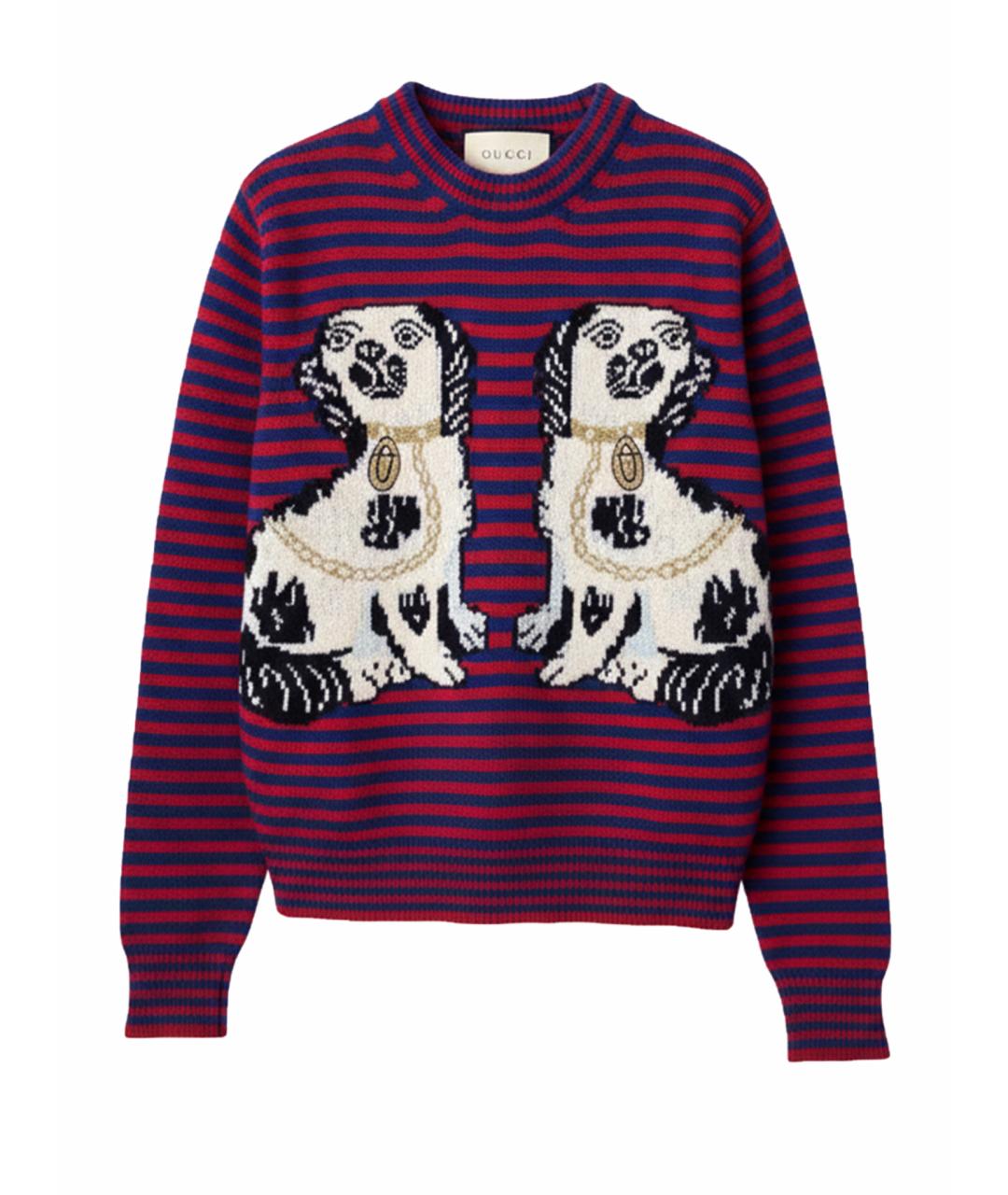 GUCCI Мульти шерстяной джемпер / свитер, фото 1