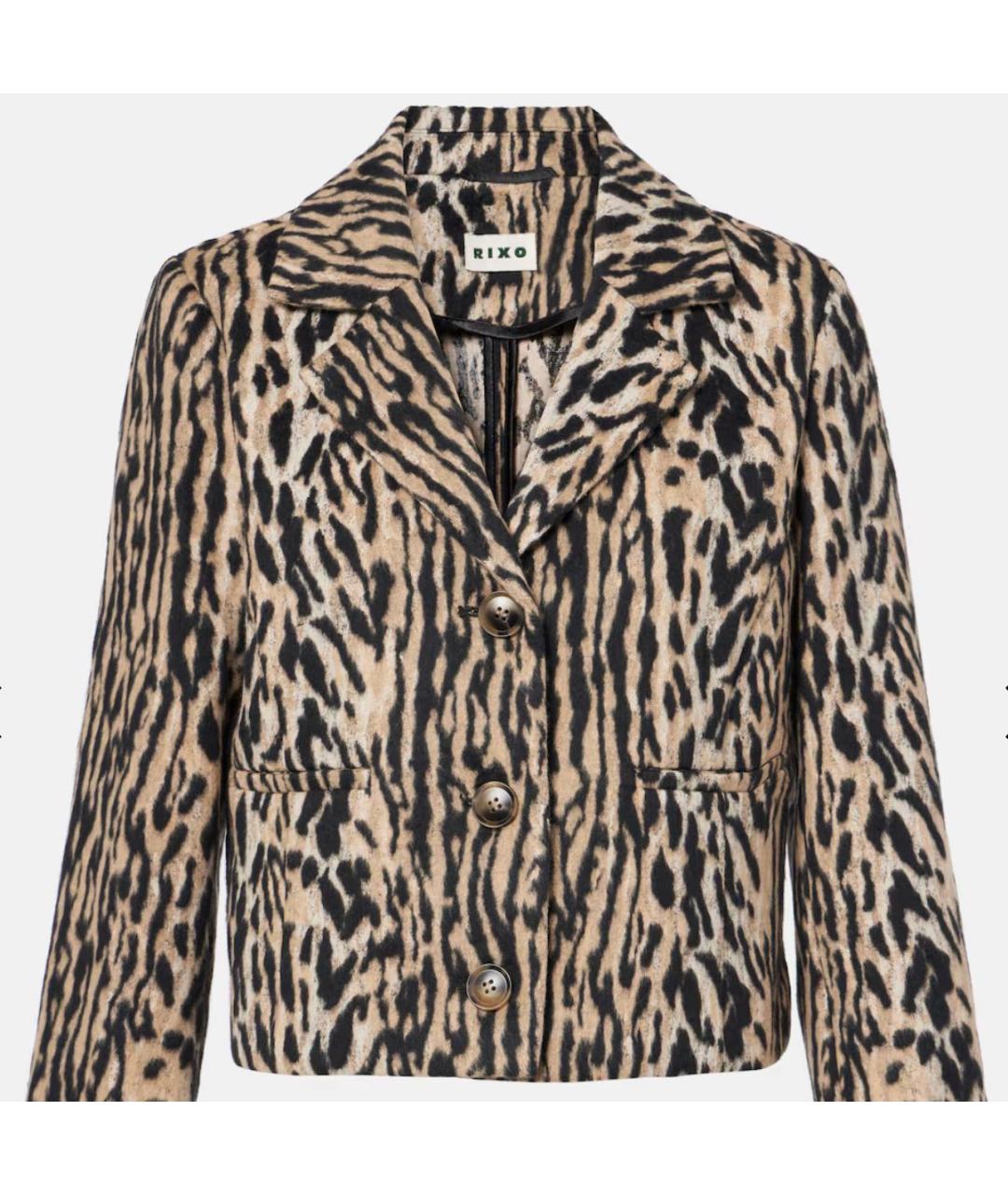 RIXO Коричневый хлопковый жакет/пиджак, фото 5