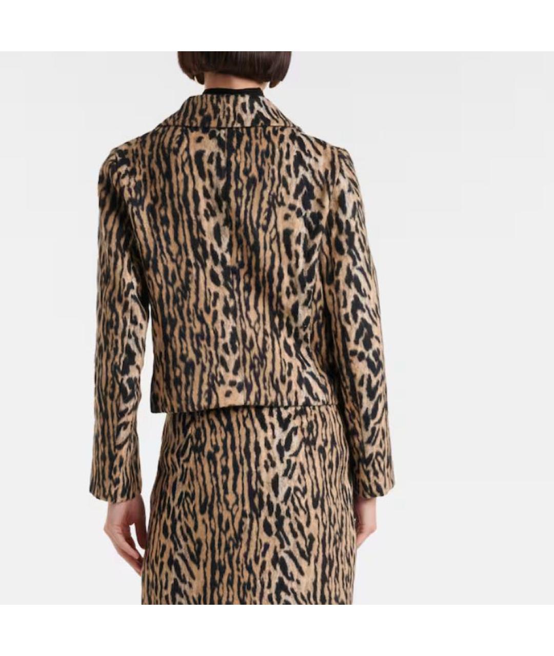 RIXO Коричневый хлопковый жакет/пиджак, фото 2