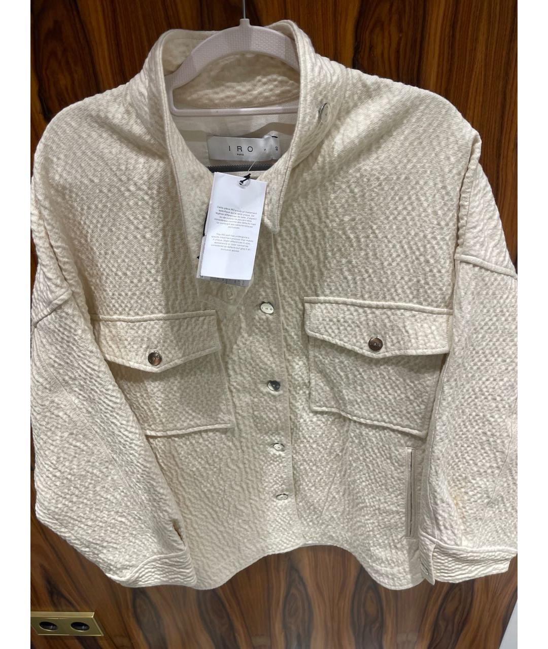 IRO Белое хлопковое пальто, фото 7