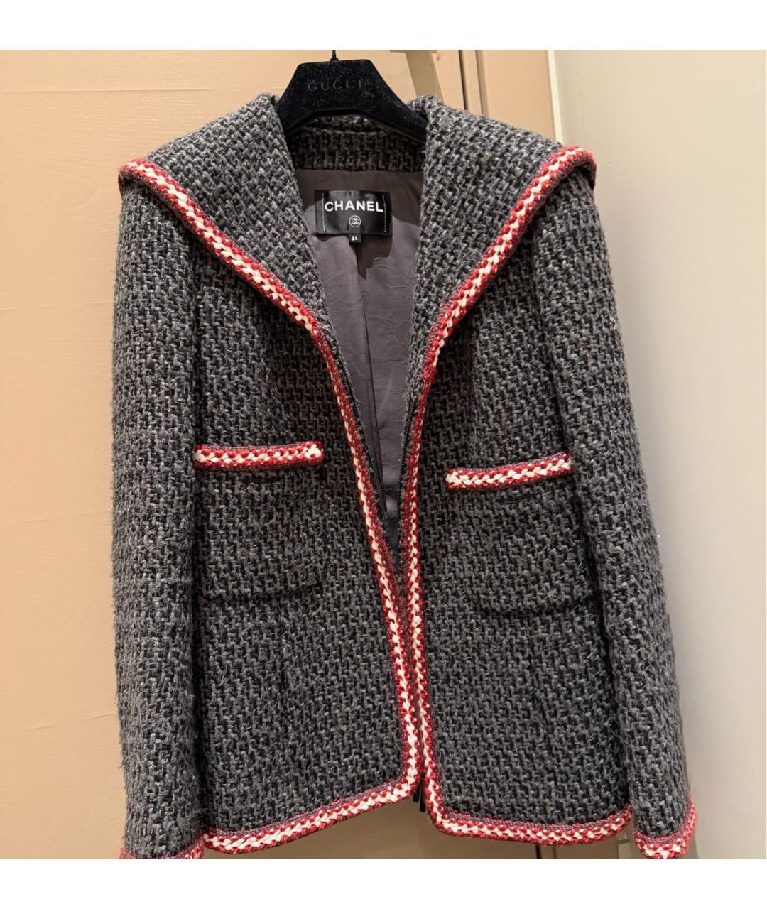 CHANEL Серая куртка, фото 8