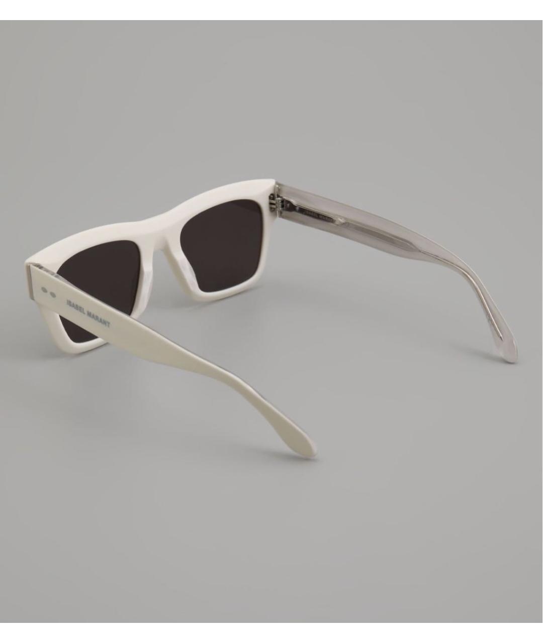 ISABEL MARANT Белые пластиковые солнцезащитные очки, фото 2