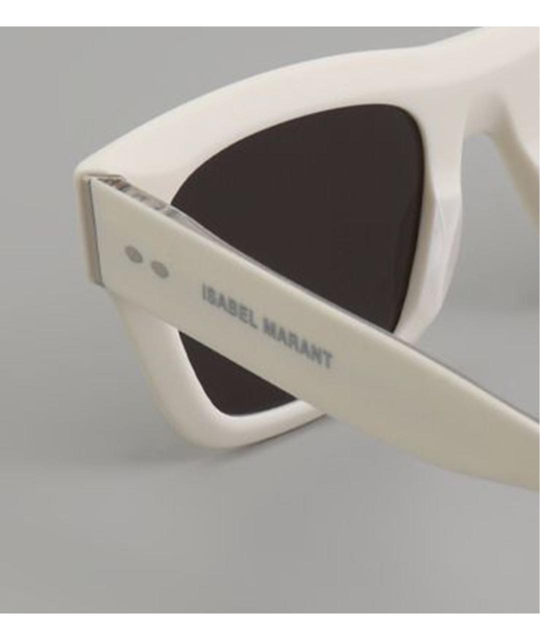 ISABEL MARANT Белые пластиковые солнцезащитные очки, фото 4