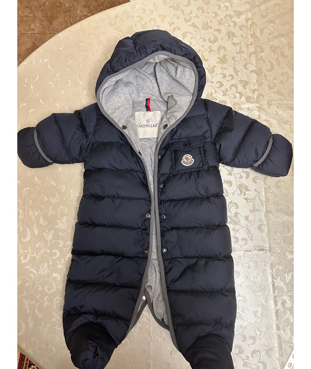 MONCLER Темно-синий комбинезон, фото 5