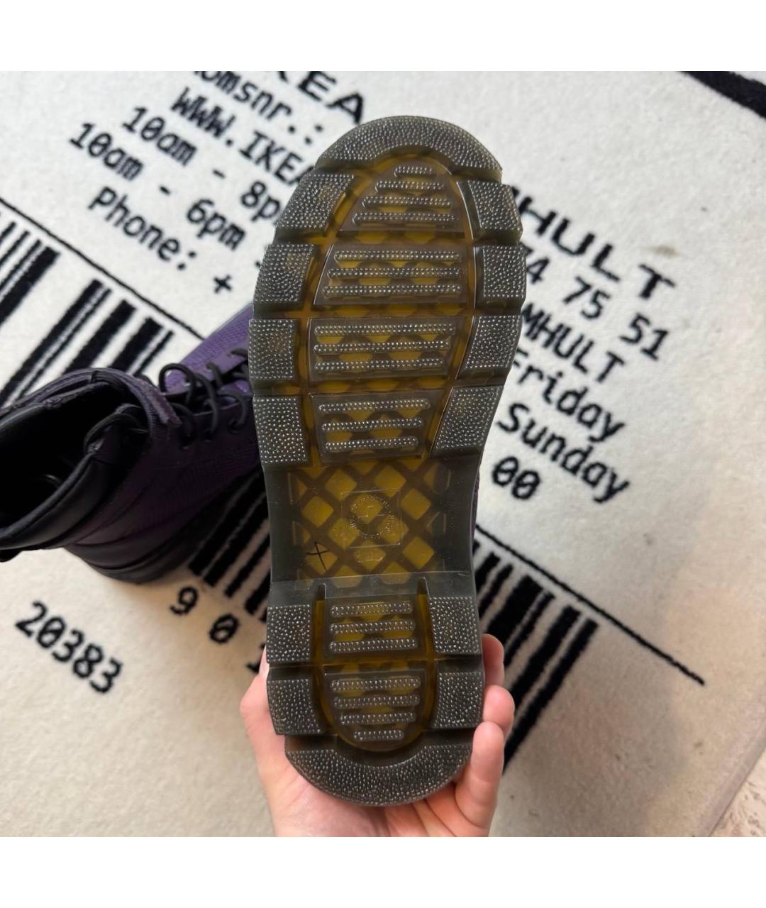 DR. MARTENS Фиолетовые высокие ботинки, фото 5