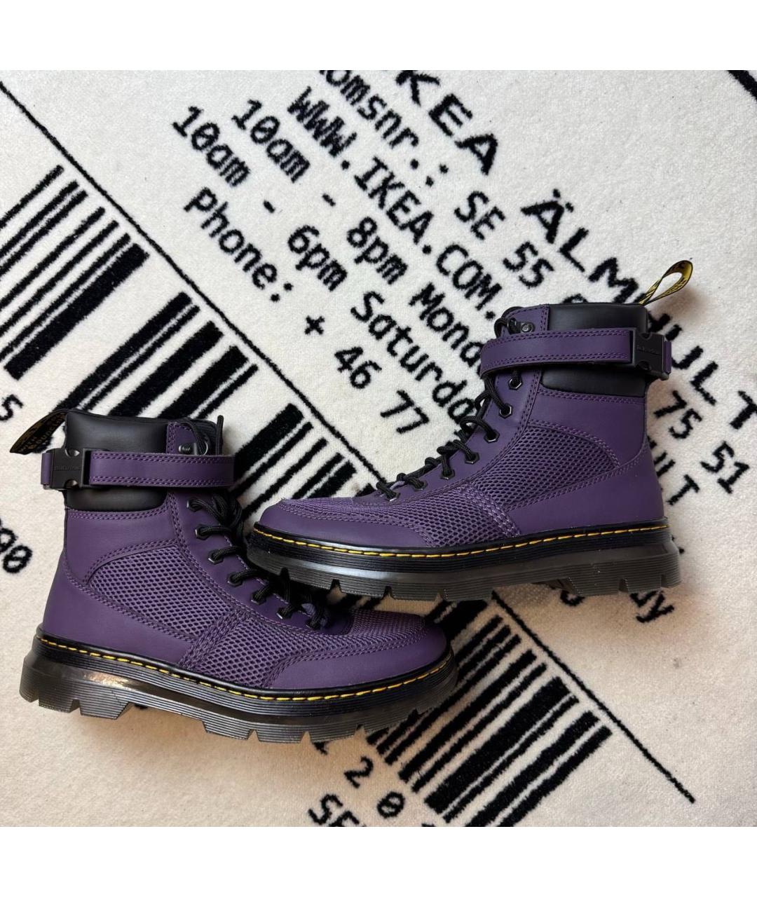 DR. MARTENS Фиолетовые высокие ботинки, фото 6