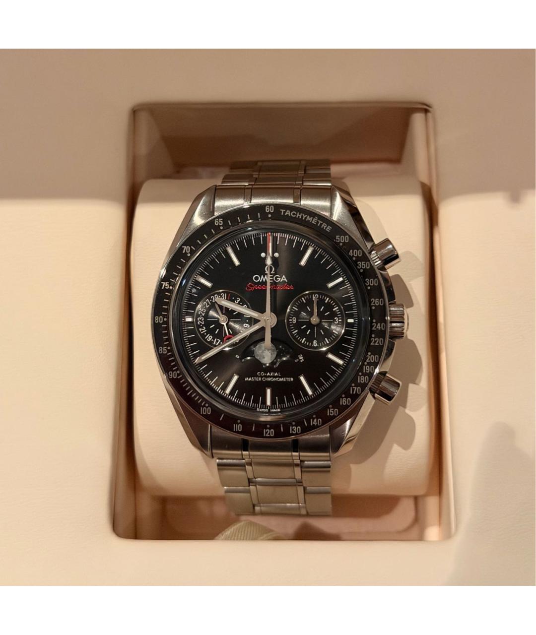 OMEGA Серебряные серебряные часы, фото 5