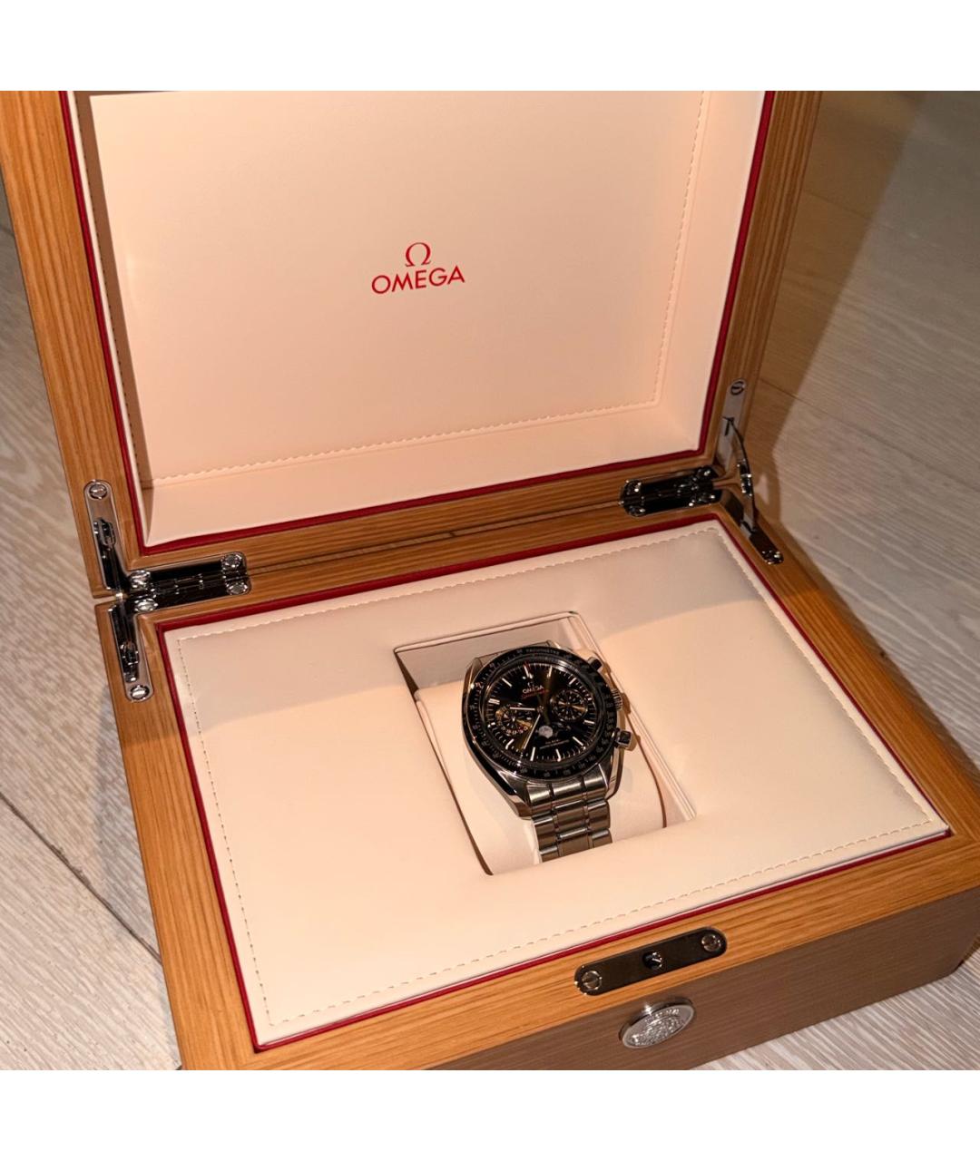 OMEGA Серебряные серебряные часы, фото 4