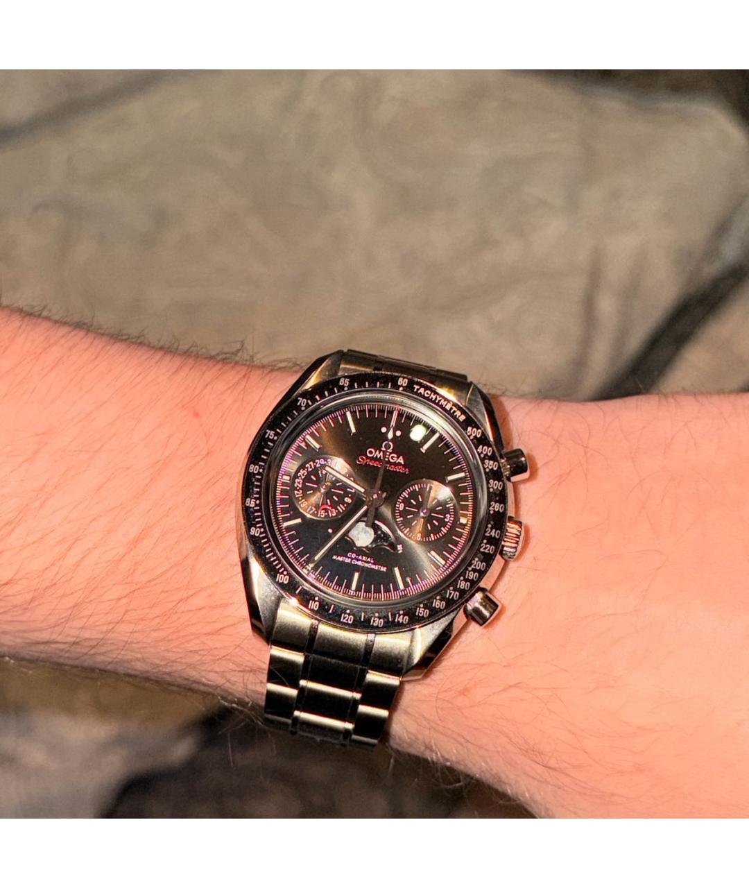 OMEGA Серебряные серебряные часы, фото 2